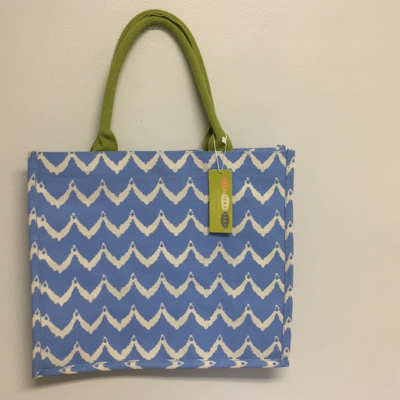 Rock Flower Paper Bags Chevron Market Tote Poshmark